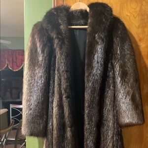 Luxury Beaver Fur Coat